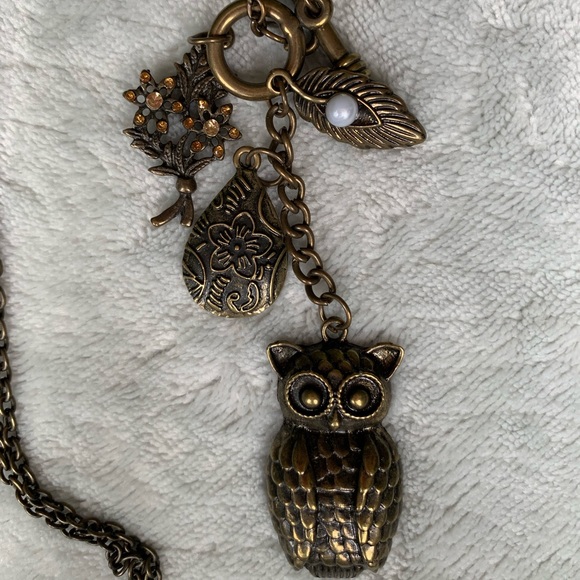 Bronze owl necklace - Picture 2 of 2